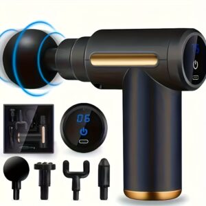 Mini Pistolet de Massage Portable Tactile (4 Têtes)